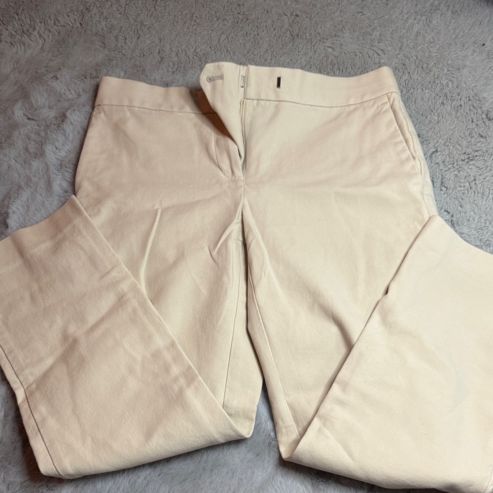 Cream Ankle Pants